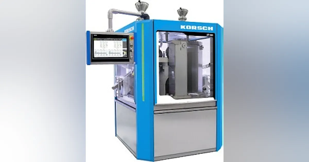 Korsch Machine Korsch America XT 600 High Speed Double Rotary Press | Pharma Manufacturing