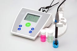 Figure 4: A typical analog pH sensor calibration system.