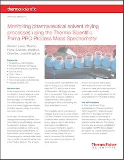 Ph 2022 Pca Thermo Fisher Application Note Monitoring Pharmaceutical Solvent