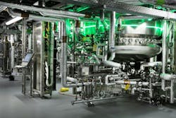 Automation controls, like those for the feed tanks pictured, can be standardized across facilities for faster scale-up and scale-out. Automation controls, like those for the feed tanks pictured, can be standardized across facilities for faster scale-up and scale-out.