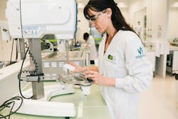 Gattefosse female worker in lab Gattefosse female worker in lab