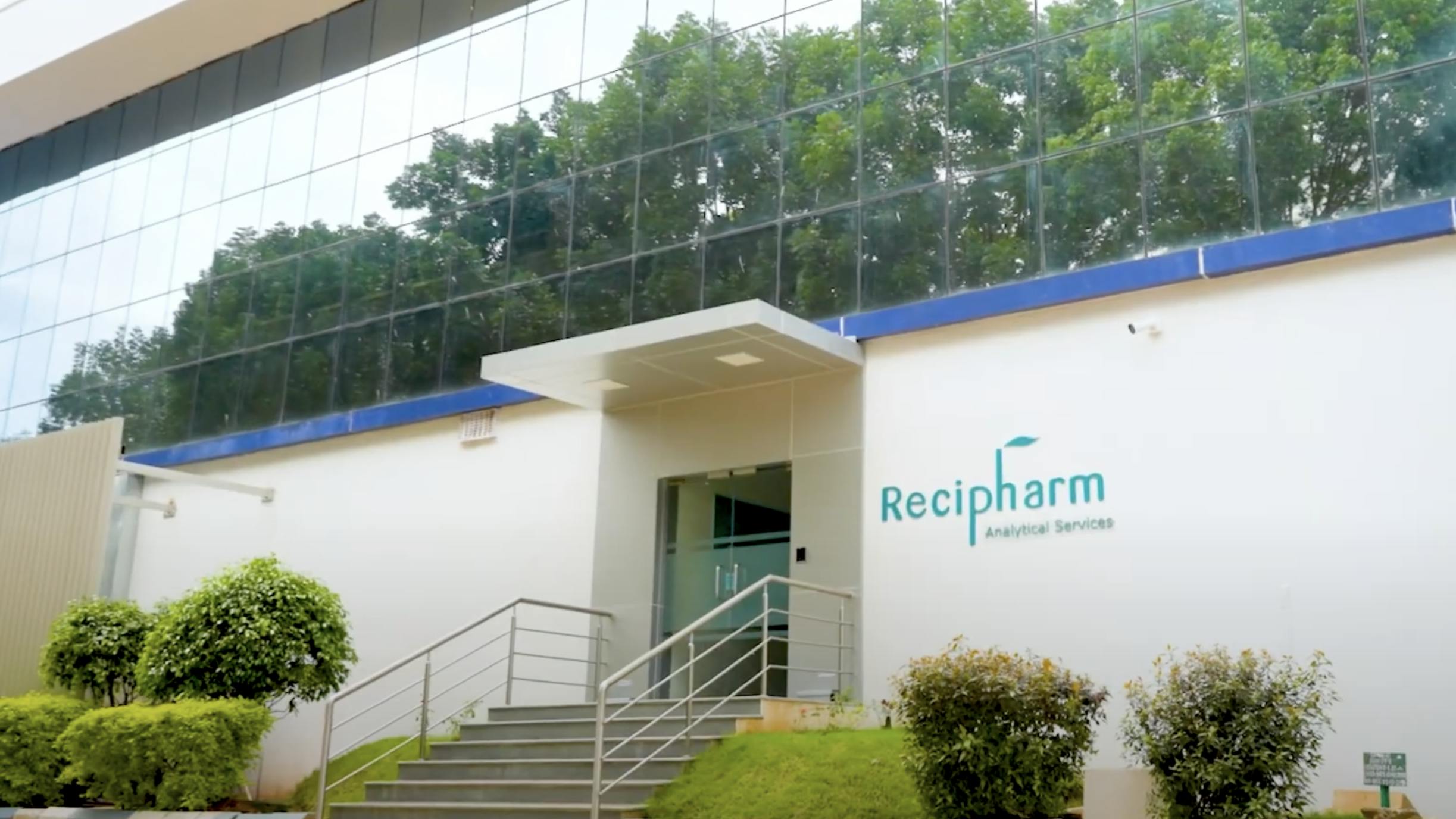 Entrance at Recipharm site in Bengaluru, India
