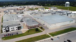 Aerial view of Cambrex's Charles City, Iowa manufacturing site
