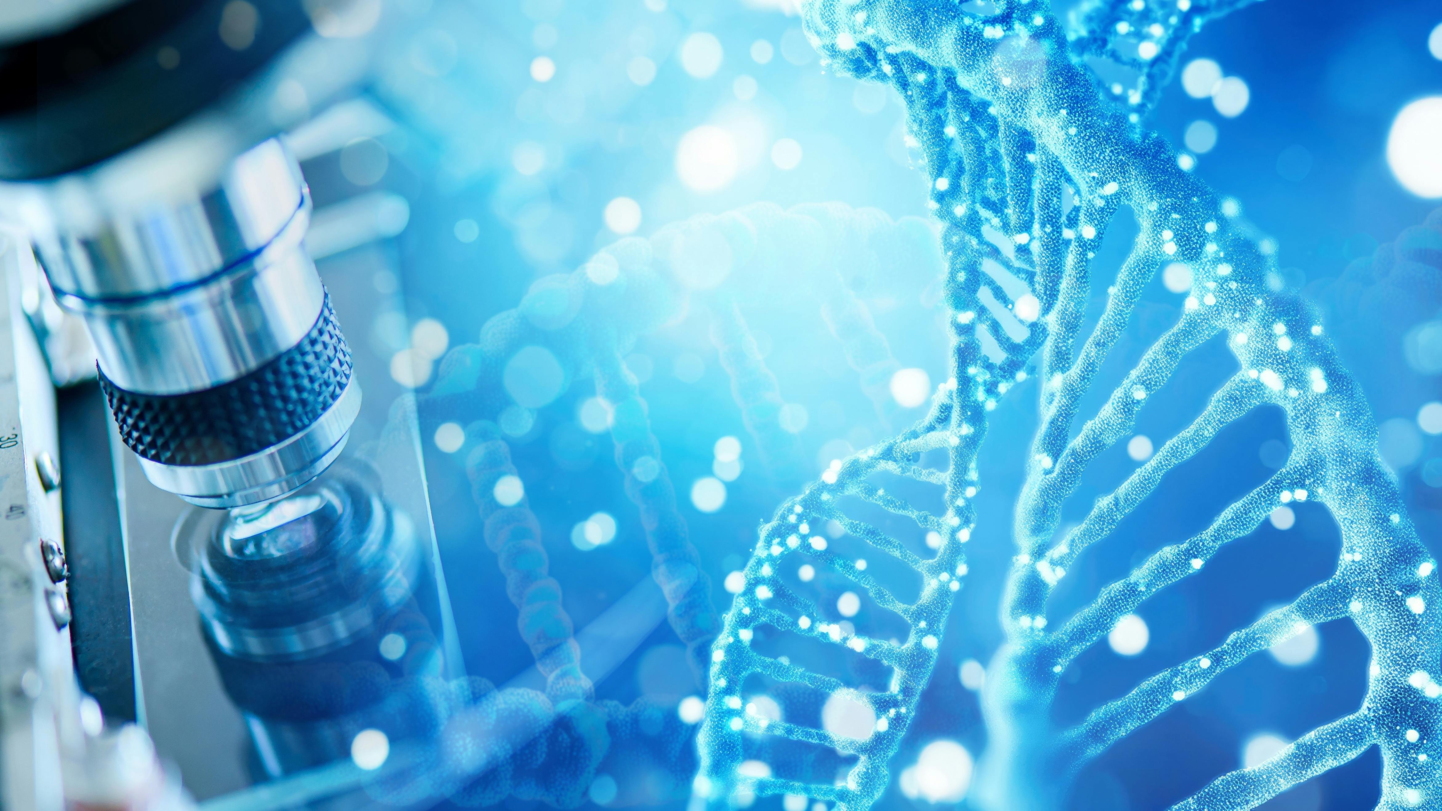 Laboratory research, scientist using microscope to checking gene or DNA for develop vaccine or pharmaceutical product