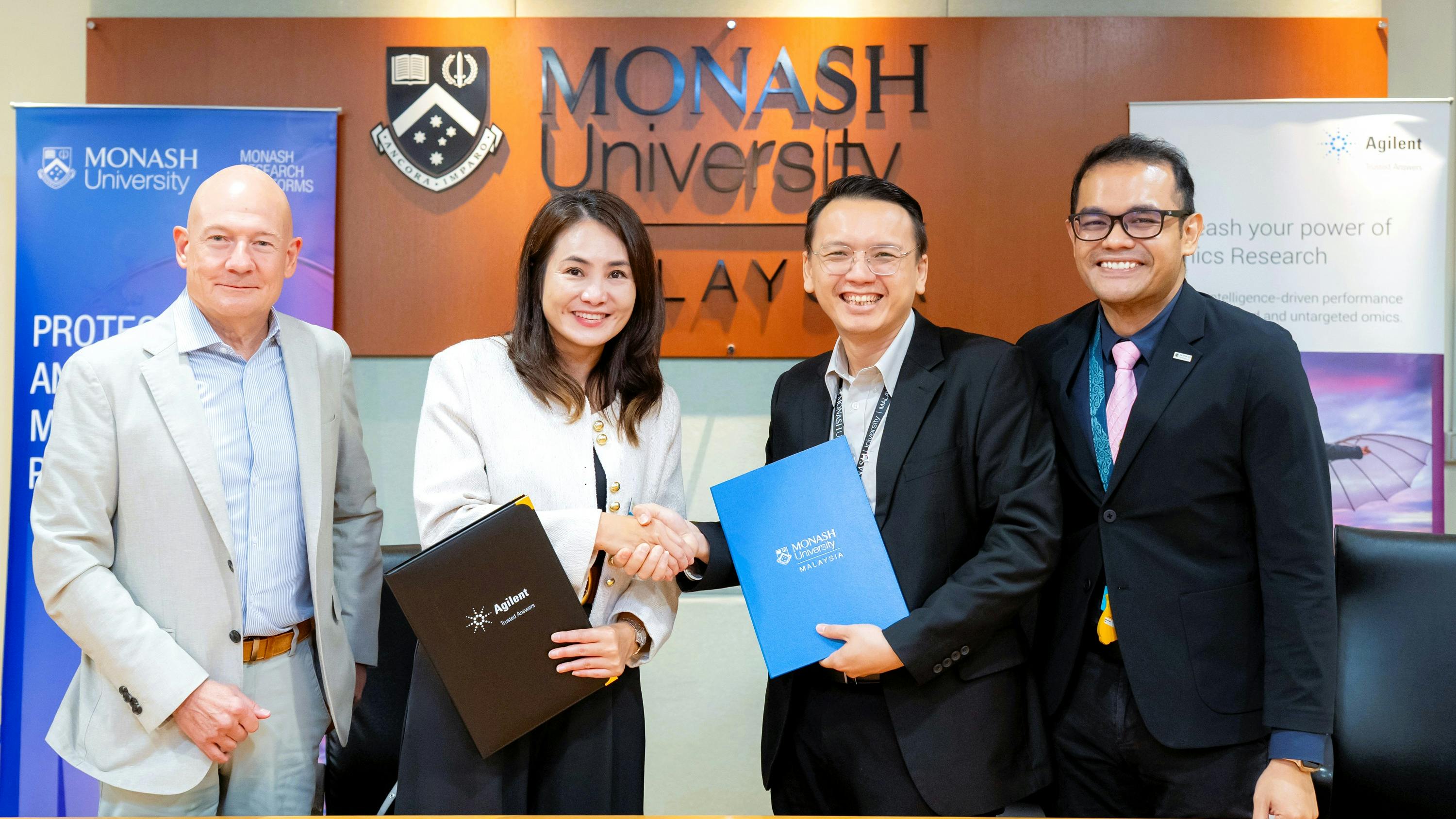 Representatives from Agilent Technologies and Monash University Malaysia at the MOU signing ceremony in Sunway, Malaysia on December 4, 2025.