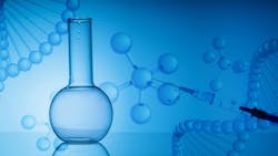 Abstract blue medical and biopharmaceutical background with stylized chemical and molecular graphics suggesting scientific research, biotechnology and healthcare concepts Abstract blue medical and biopharmaceutical background with stylized chemical and molecular graphics suggesting scientific research, biotechnology and healthcare concepts