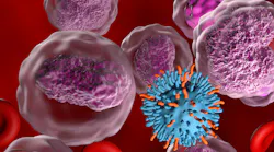 CAR T cell therapy in Non-hodgkin lymphoma (NHL) - closeup view 3d illustration