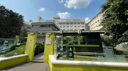 Exterior front entrance of AGC Biologics' Milan, Italy Cell and Gene Center of Excellence