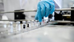 Pharmaceutical factory and industrial mass production of vaccine bottles Pharmaceutical factory and industrial mass production of vaccine bottles