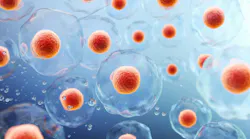 3d rendering of Human cell or Embryonic stem cell microscope background