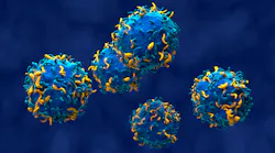 CAR T cells - isometric view 3d illustration