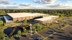 Aerial 3D rendering and preliminary concept of new Johnson & Johnson cell therapy manufacturing facility to be built in Pennsylvania