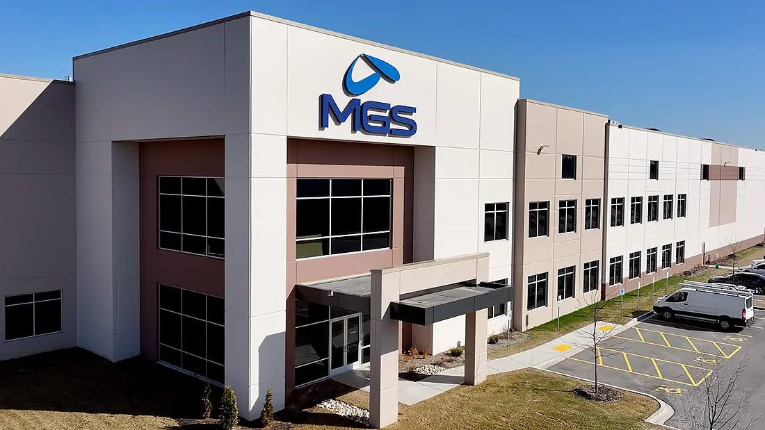 Exterior shot of MGS building in Richfield, Wisconsin