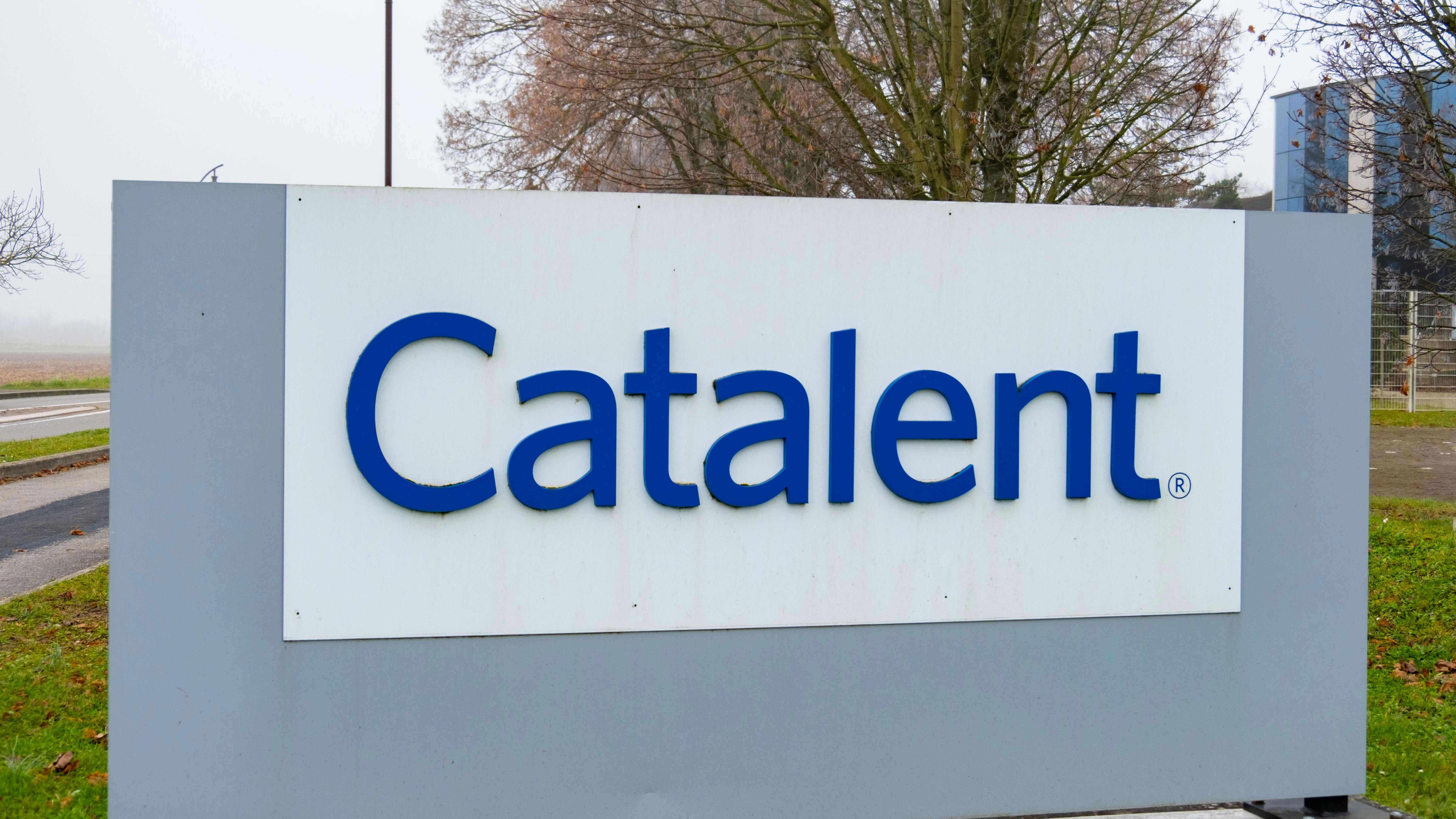 Catalent logo signage
