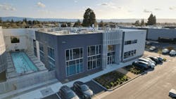 Aerial view of Antheia office headquarters in California Aerial view of Antheia office headquarters in California