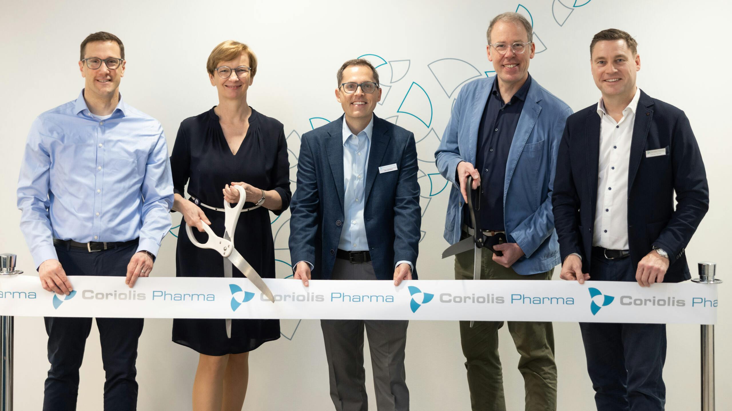 Coriolis executives at North Caroline headquarters ribbon cutting