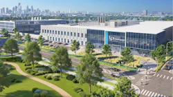 3D rendering of aerial view of TerraPower's manufacturing site in Bellwether district, Philadelphia 3D rendering of aerial view of TerraPower's manufacturing site in Bellwether district, Philadelphia