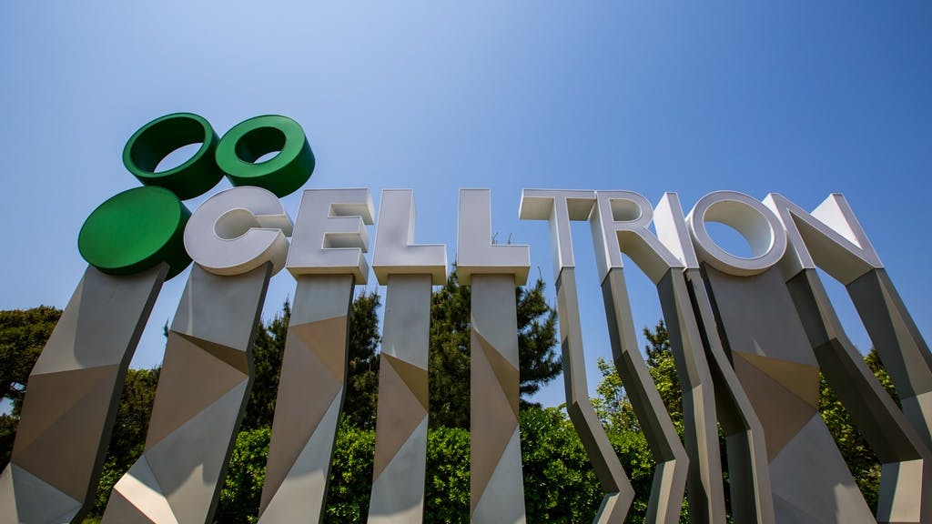 Celltrion sign at headquarters