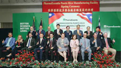 PharmaEssentia executives at signing for new Puerto Rico facility PharmaEssentia executives at signing for new Puerto Rico facility