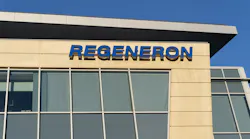 Regeneron logo on building