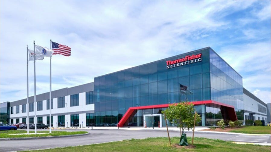 Thermo Fisher Scientific bioprocess design center in Plainville, Massachusetts