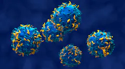 CAR T cells - isometric view 3d illustration