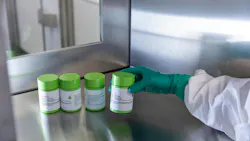 Lead-shielded canisters contain radioligand therapy doses. Lead-shielded canisters contain radioligand therapy doses.