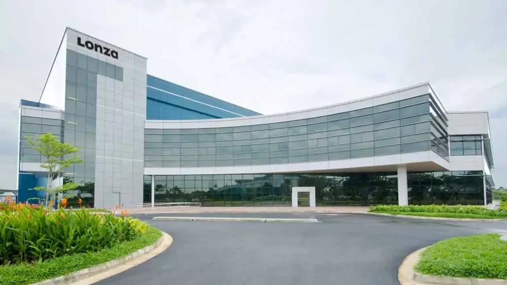 Exterior shot of Lonza building