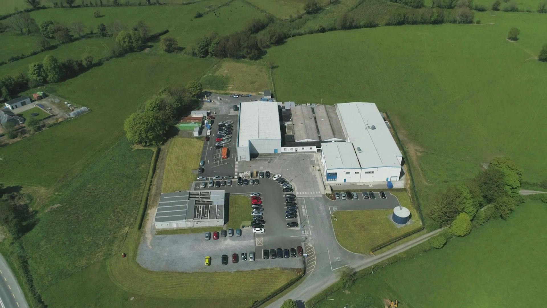 Aerial view of Athlone Labs in Ireland