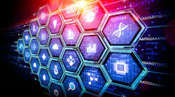 A colorful array of digital icons showing new tools and systems for understanding complex biological datasets