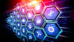 A colorful array of digital icons showing new tools and systems for understanding complex biological datasets