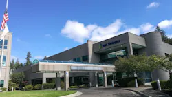 Exterior view of AGC Biologics building near Seattle, Washington