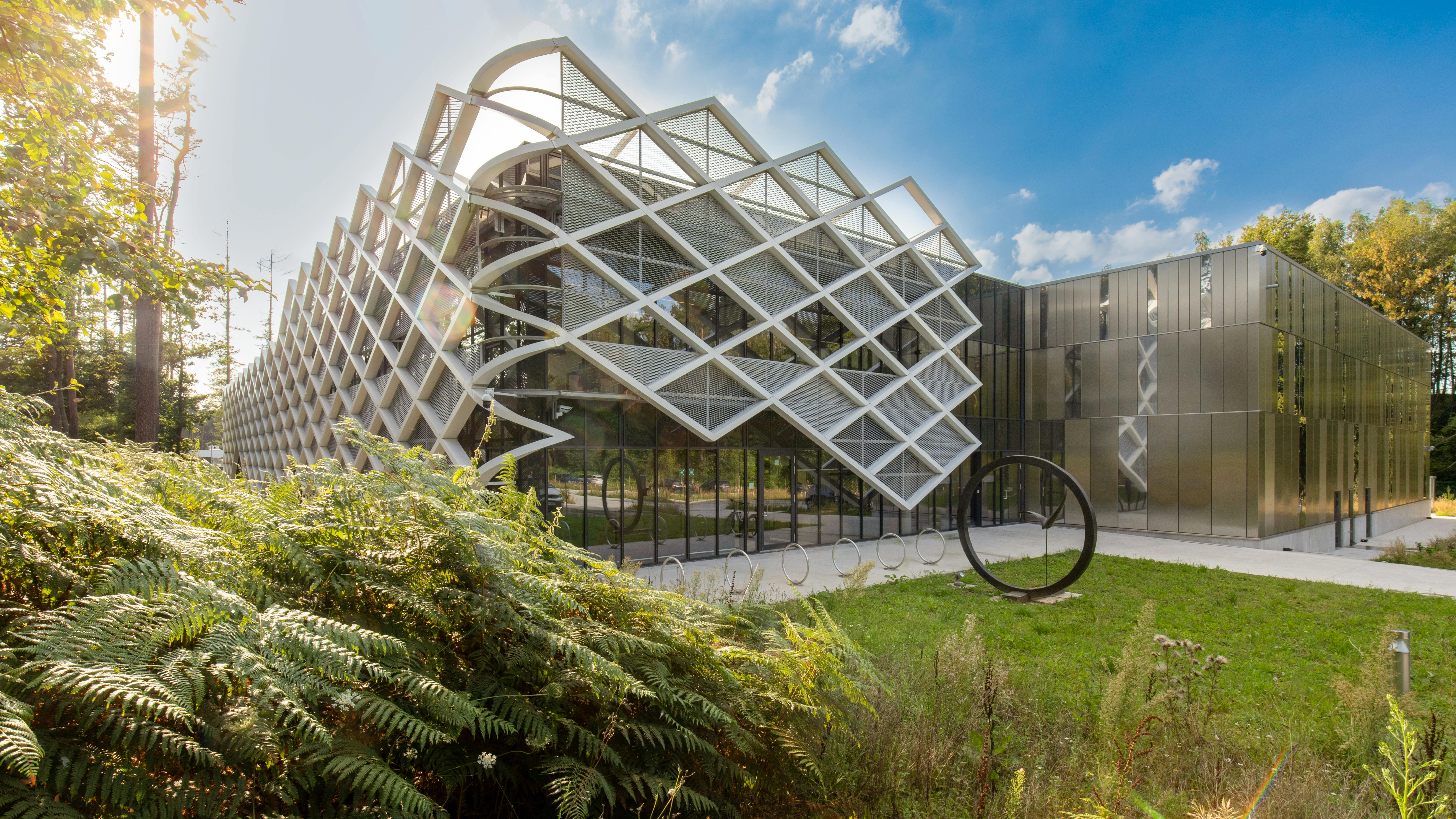 Exterior view of UniD Manufacturing's building in Seraing, Belgium