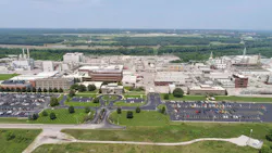 Aerial view of Evonik site in Tippecanoe, Indiana