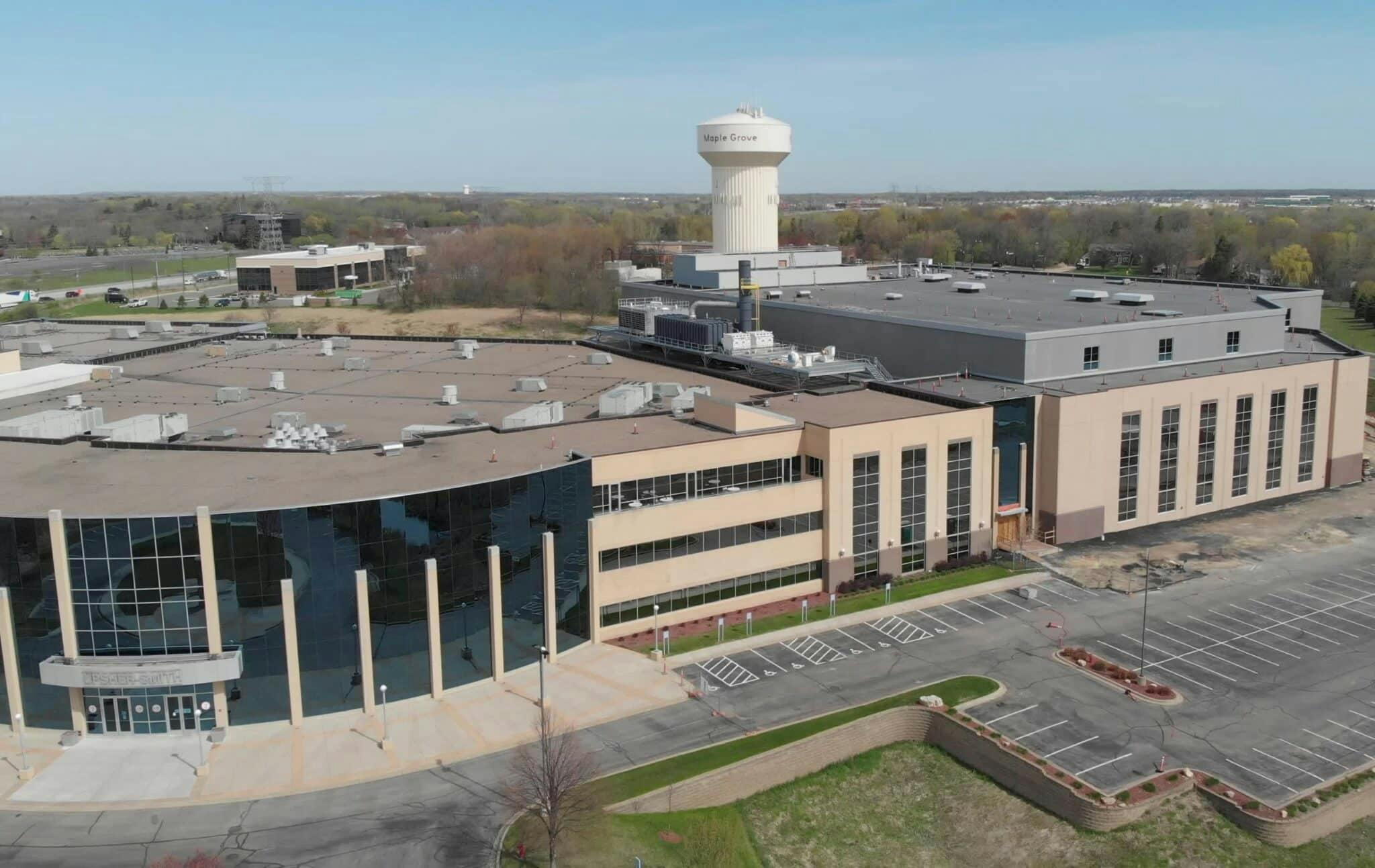 Aerial view of Bora Pharmaceuticals site in Maple Grove, Minnesota