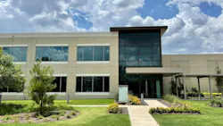 Exterior view of Cellipont Bioservices facility in The Woodlands, Texas