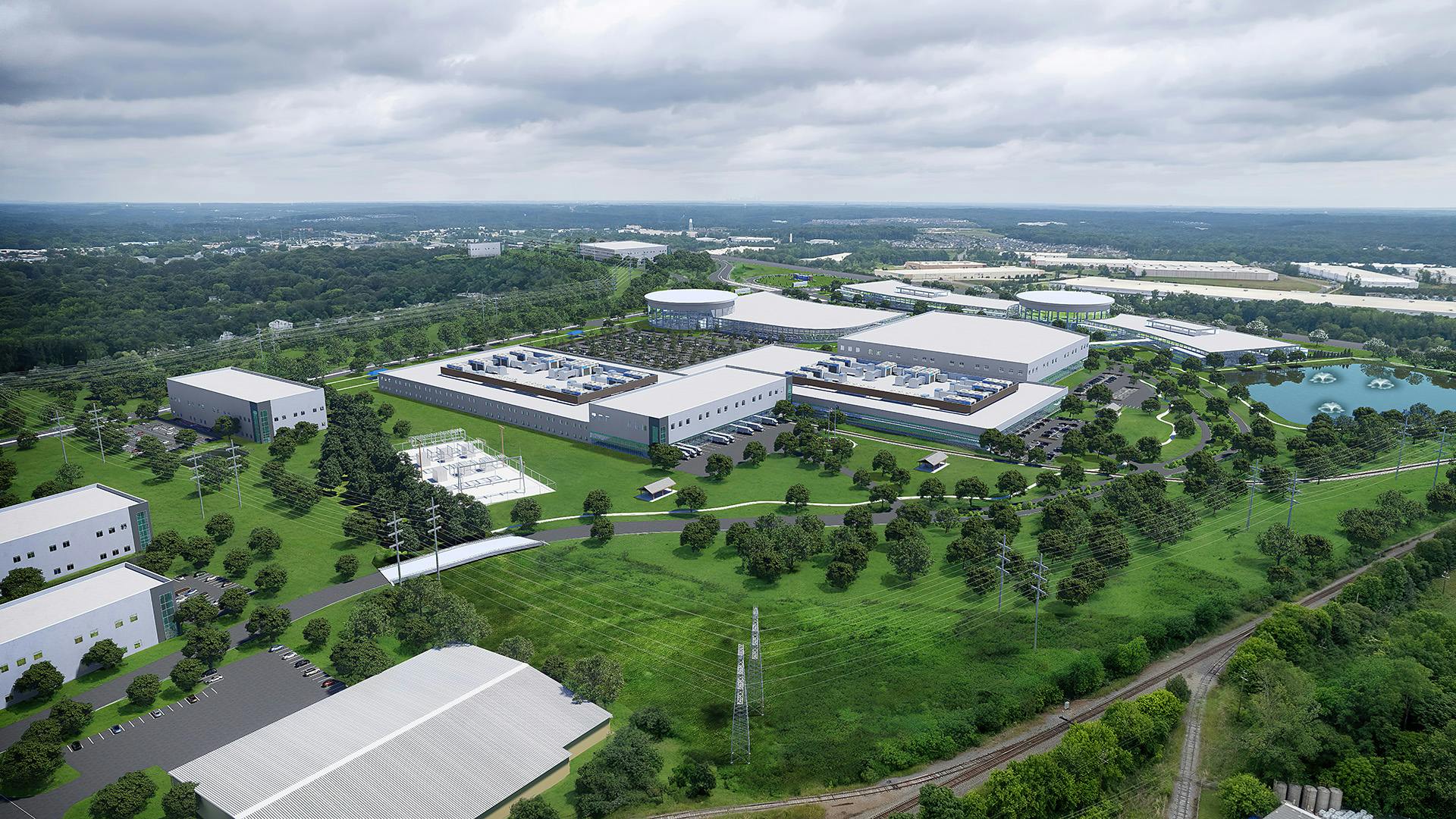 Aerial view of Palmetto Research Park in Rock Hill, South Carolina