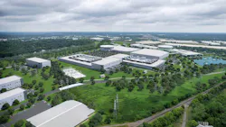 Aerial view of Palmetto Research Park in Rock Hill, South Carolina
