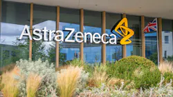 AstraZeneca logo on building