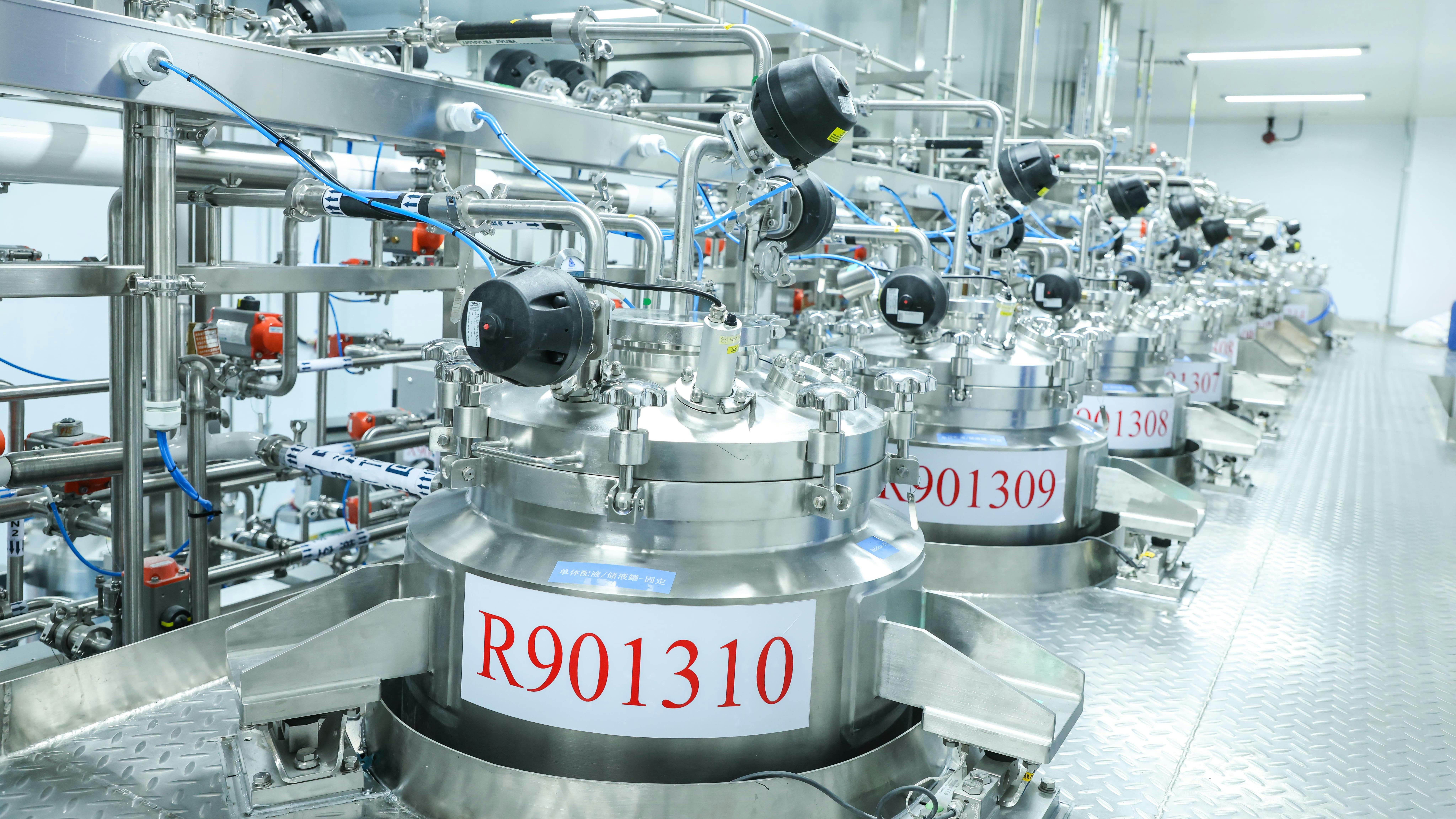 Aurisco cGMP oligonucleotide manufacturing equpiment at Yangzhou site
