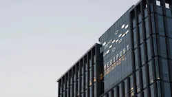 Medipost logo on building headquarters