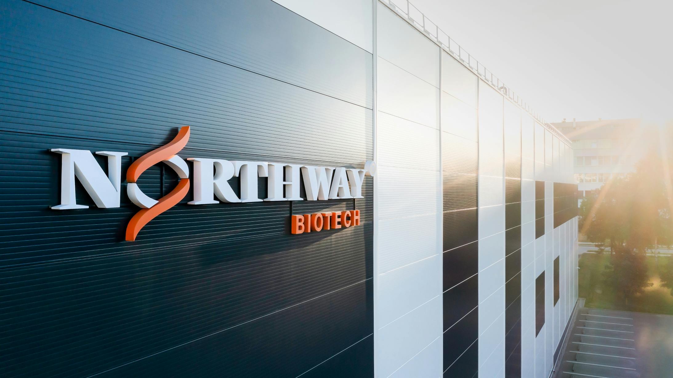 Northway Biotech log on building exterior