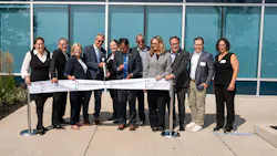 Ribbon cutting at the Grand Opening of AtomVie Global Radiopharma’s new purpose-built radiopharmaceutical manufacturing facility in Hamilton, Ontario.
