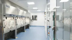 Inside of Upperton's new sterile manufacturing facility in the UK