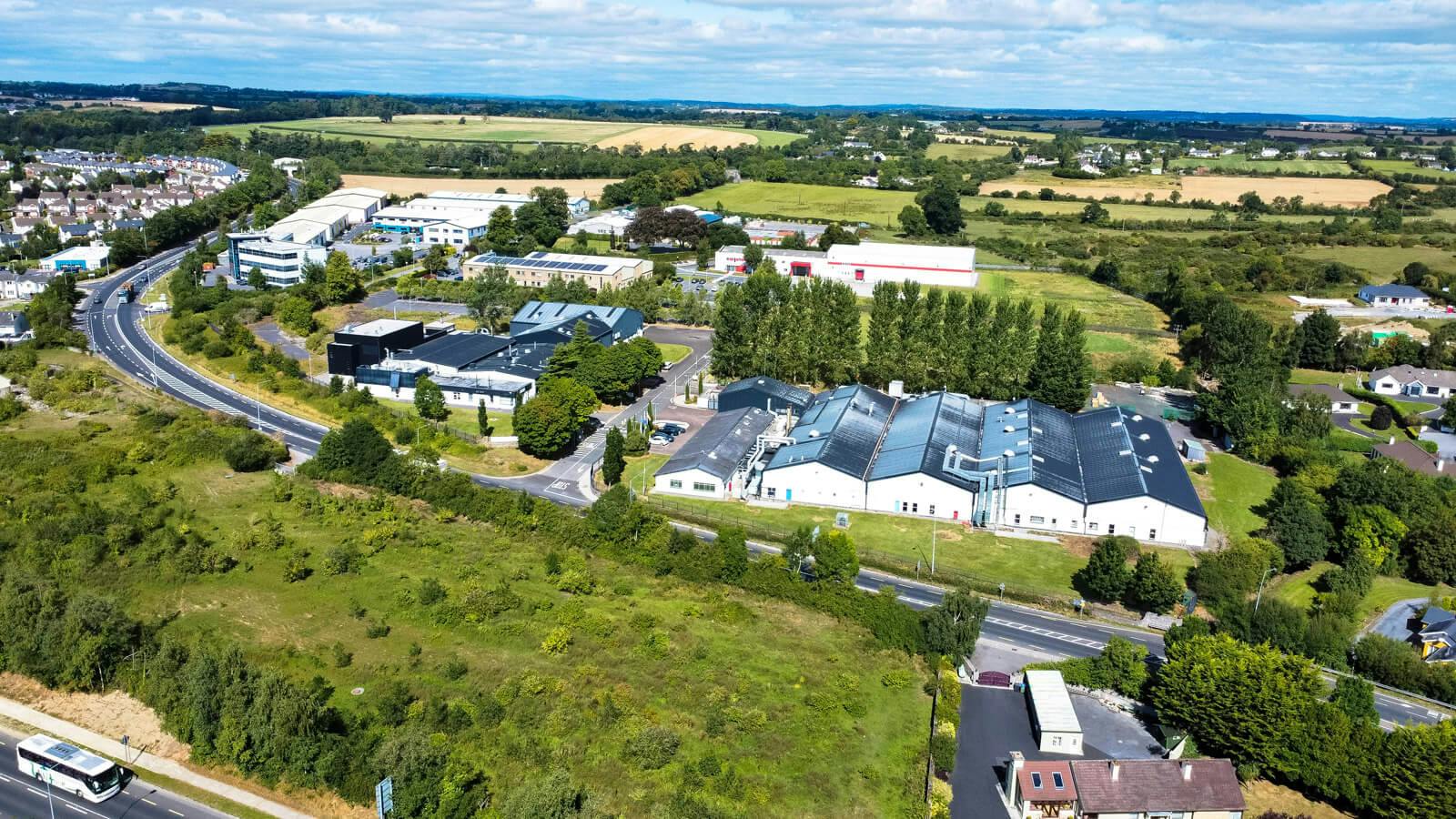 Aerial view of Gaelic Laboratories facility campus in Ireland