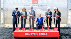 Ceremony for ground breaking at new Eli Lilly plant in Houston, Texas