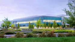 Generated 3D rendering of Genentech Hillsboro campus in Oregon