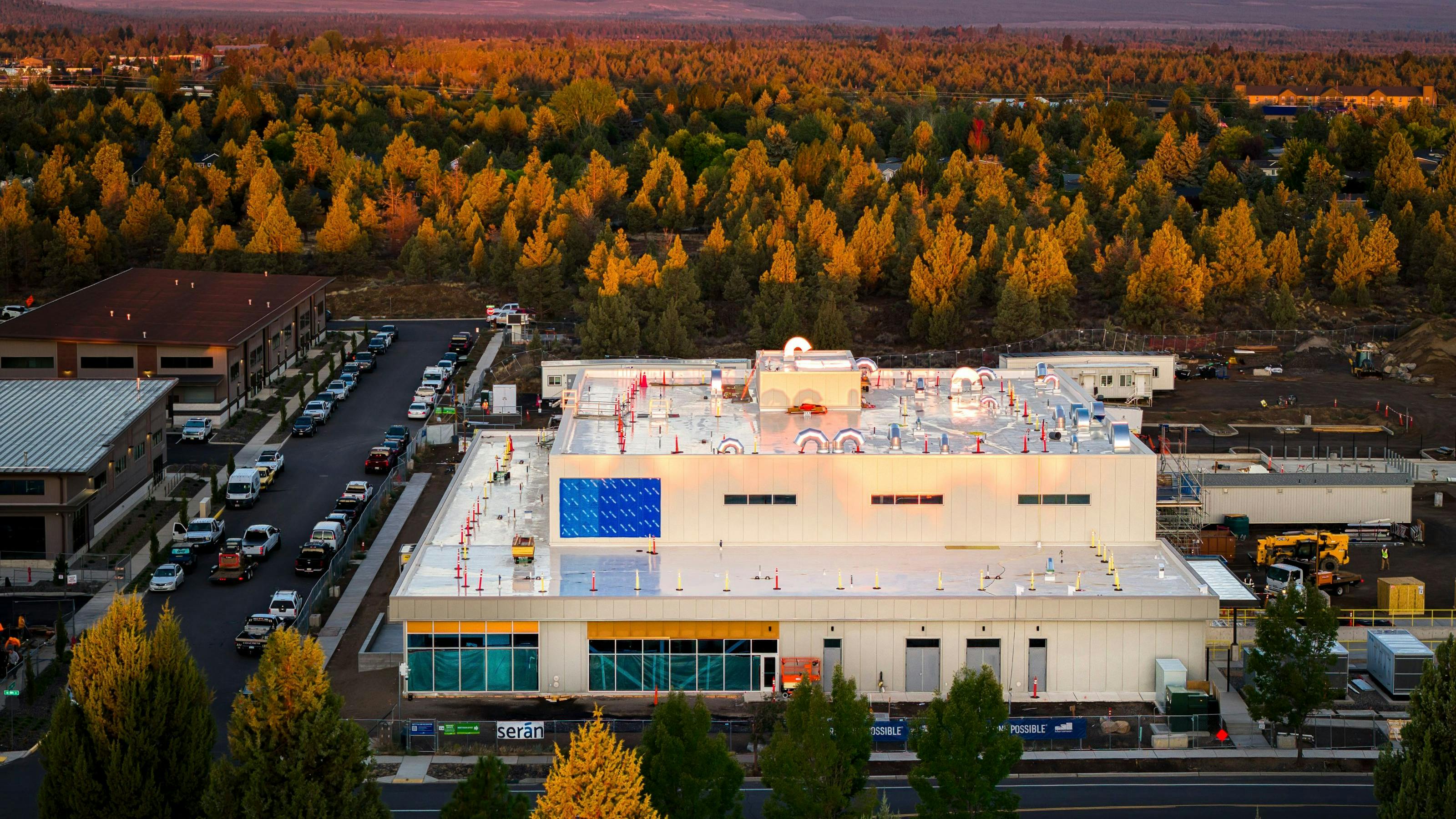Aerial view of Ser&aacute;n Bioscience facility in Bend, Oregon