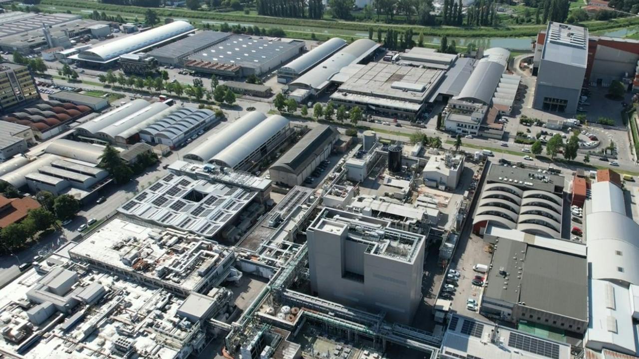 Aerial view of Lundbeck's Padova, Italy site