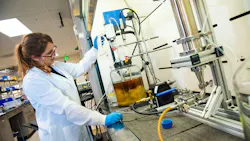 Female scientist in Antheia DSP lab